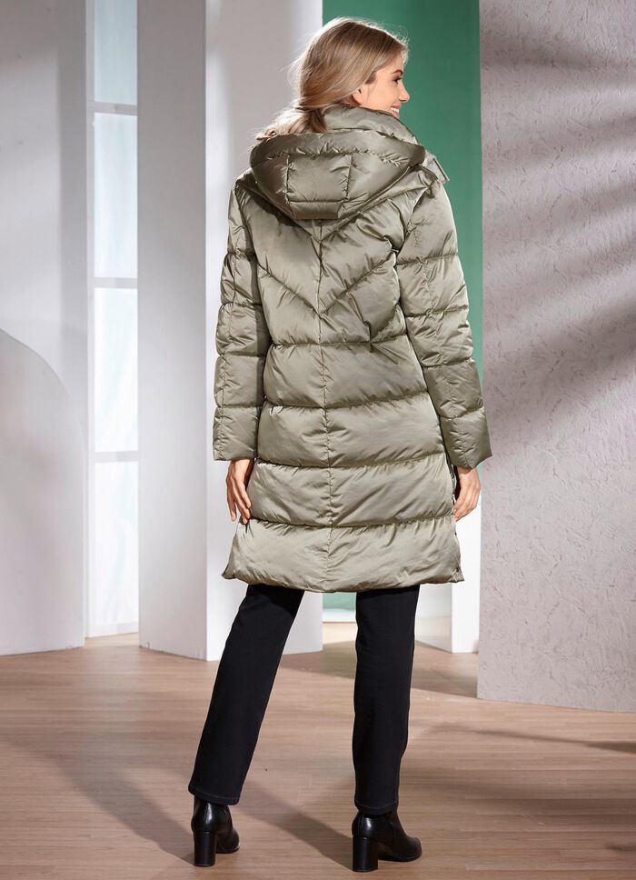 Kurzmantel mit Rei&szlig;verschlusstaschen 