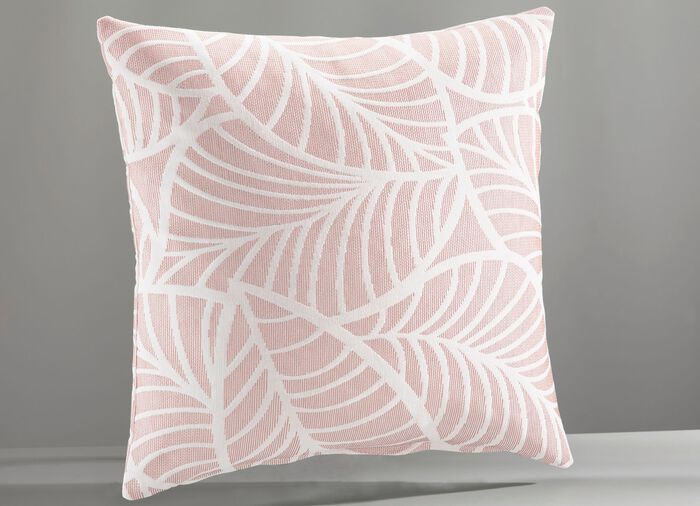 Tagesdecke und Kissenbez&uuml;ge mit naturnahen Bl&auml;ttermotiven ROSA