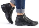 Rieker Bootie mit Ziersteppung SCHWARZ