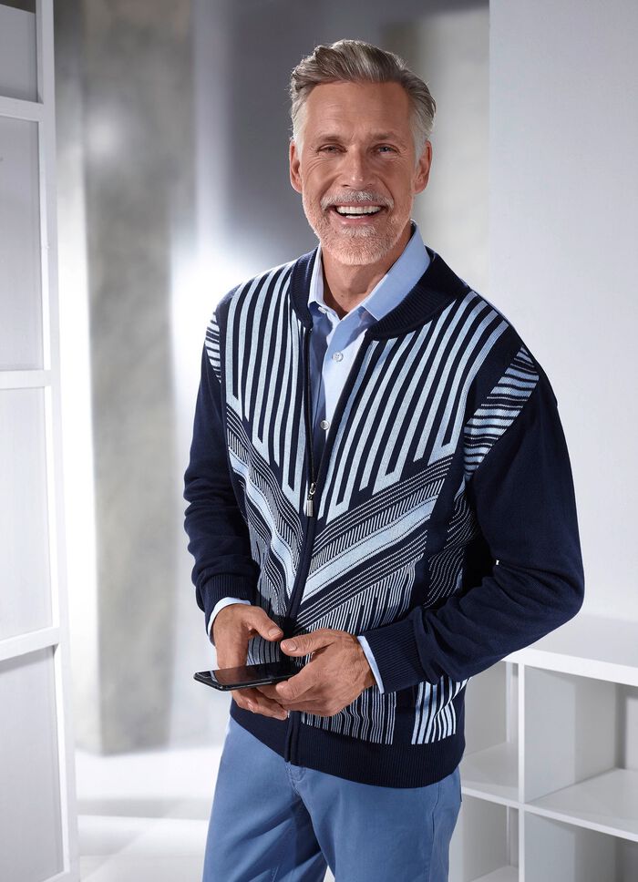 Jacke mit durchgehendem Rei&szlig;verschluss 