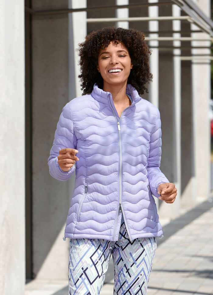 Funktionsjacke mit Wellenstepp LAVENDEL