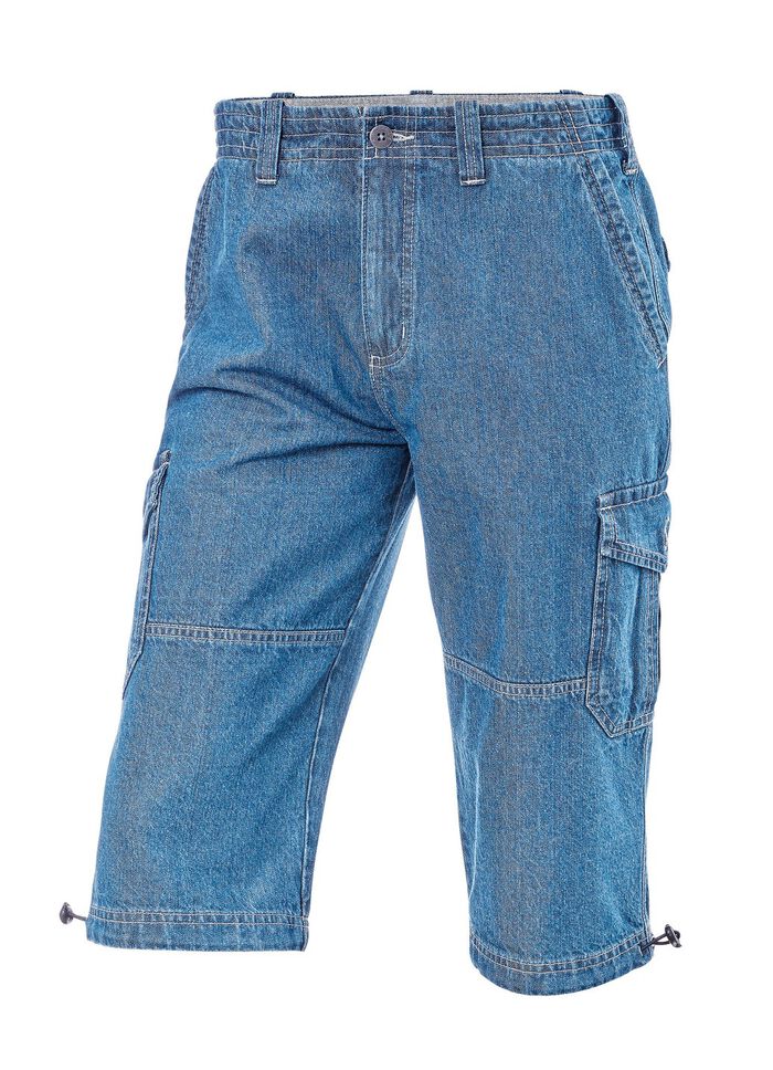 Jeans-Bermudas mit Cargotaschen in 3 Farben HELLJEANS