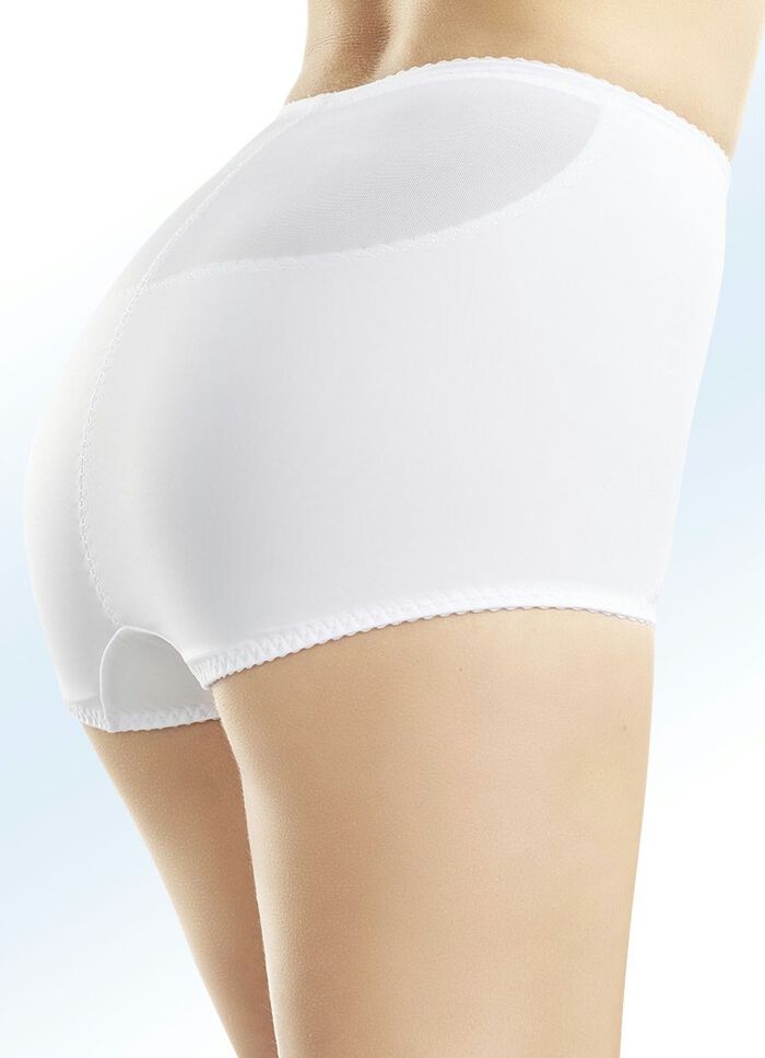 Susa Miederhose mit Verst&auml;rkung rundum WEISS