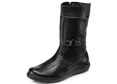 Stiefelette mit winterlichem Lammfellfutter 