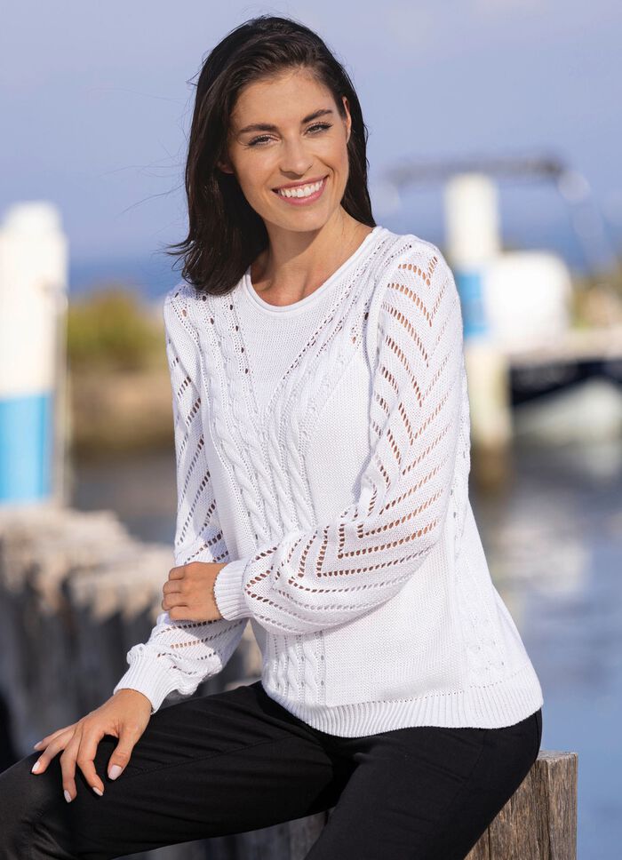 Pullover in Mustermix 
