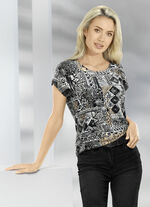 Shirt mit &uuml;berschnittener Schulterpartie 