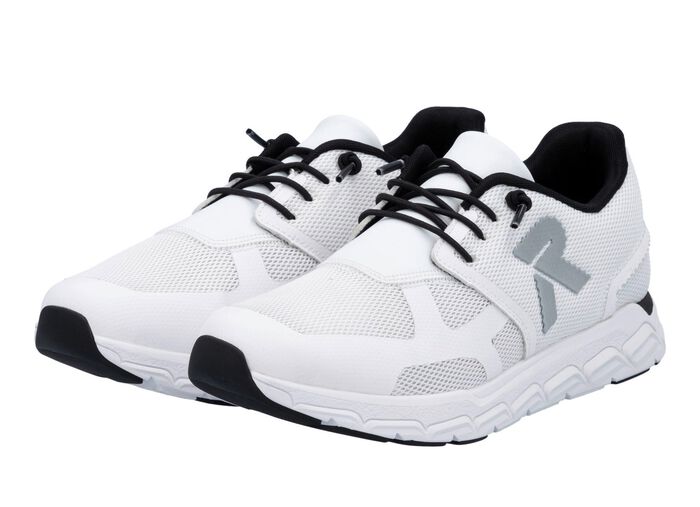 Rieker Sneaker aus teilweise beschichtetem Meshmaterial WEISS