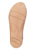 Sandale aus teilweise perforiertem Nappaleder COGNAC