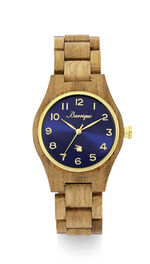 Quartz-Damenuhr aus Eichenfassholz 