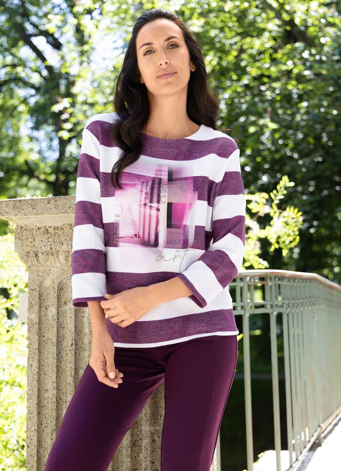 Pullover mit Blockringeldessin 