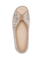 Slipper in Goldbeige aus Textilmaterial GOLDBEIGE