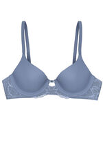 Triumph Amourette-Bügel-BH mit elastischer Spitze INDIGOBLAU