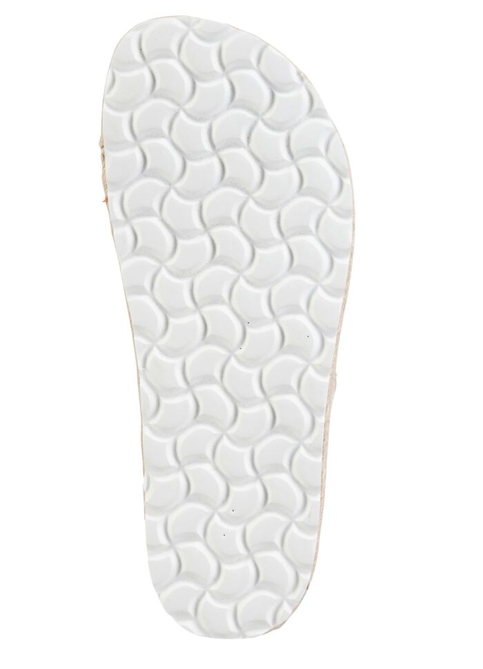 ELENA EDEN Pantolette aus grob gewebtem Textilmaterial 