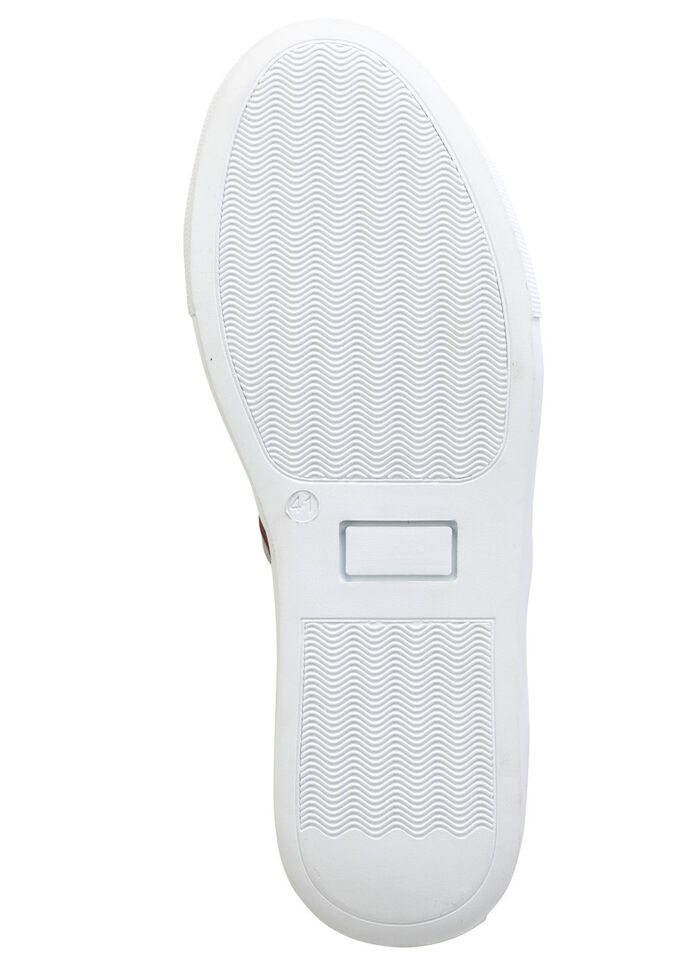 GINO GALANTE Sneaker aus Rind-Nappaleder WEISS-BRAUN