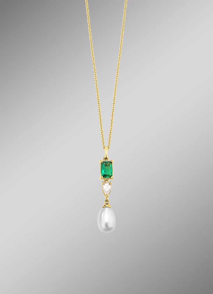 Zarte Raffinesse &ndash; Anh&auml;nger mit Perle und Kristallglanz 