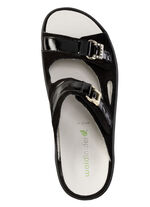 Waldläufer Pantolette mit Metallschmuck mit Glitzersteinchen SCHWARZ