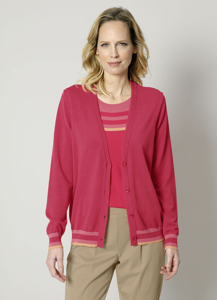 Cardigan in Feinstrick