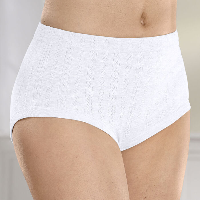 Fünferpack Slips mit Jacquard-Dessin