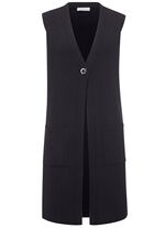 Strickweste mit dekorativem Verschluss 