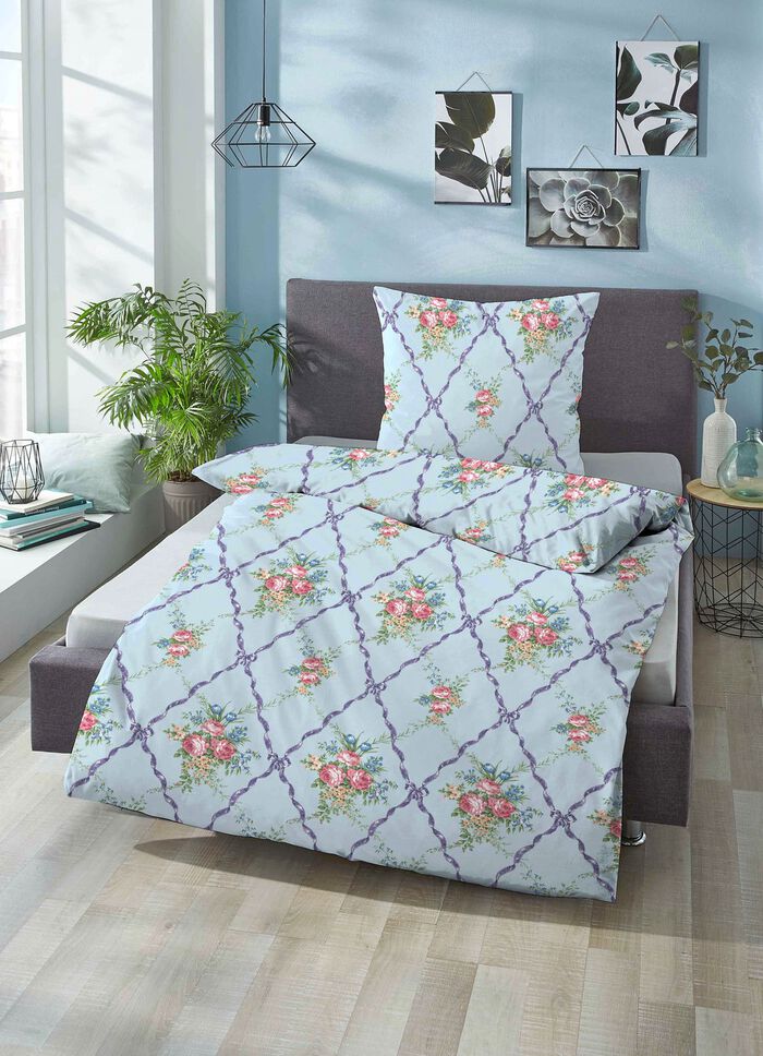 Bettw&auml;sche-Garnitur in kuschelweicher Qualit&auml;t BLAU
