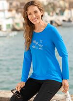 Shirt mit Strasszier im Vorderteil 