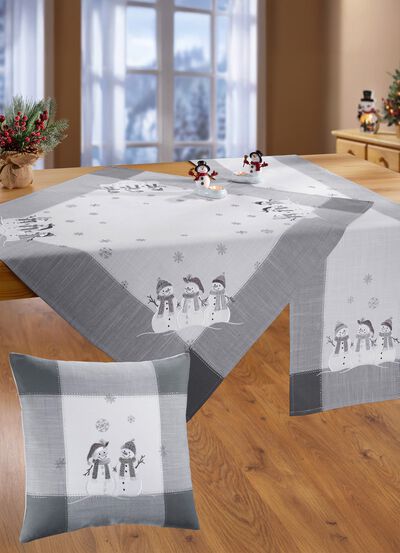 Tisch- und Raumdekoration in Leinenoptik 