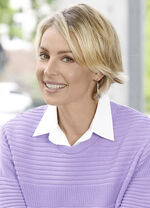 Klaus Modelle, Damen-Blusenkragen, aus feinem Popeline WEISS