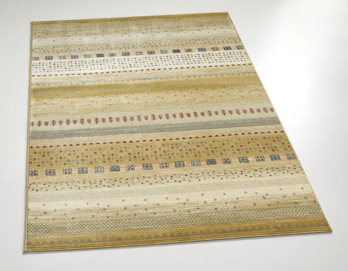 Br&uuml;cken und Teppiche mit samtigem Flor BEIGE