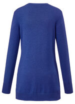 Strickjacke mit Modal  BLAU