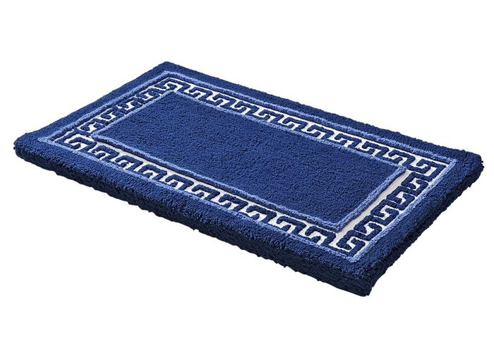 Badgarnitur mit M&auml;ander-Bord&uuml;re 