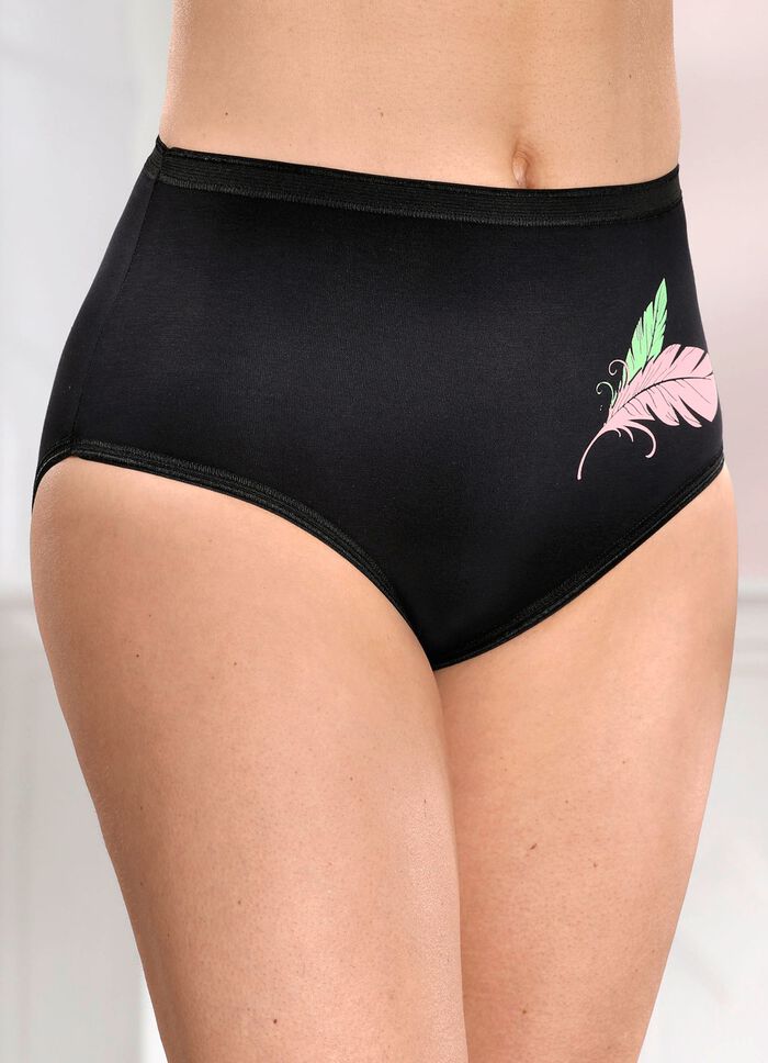 Dreierpack Slips mit Druckmotiv 