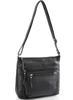 Laurina, Tasche, Damen, mit verstellbarem Umhängeriemen SCHWARZ