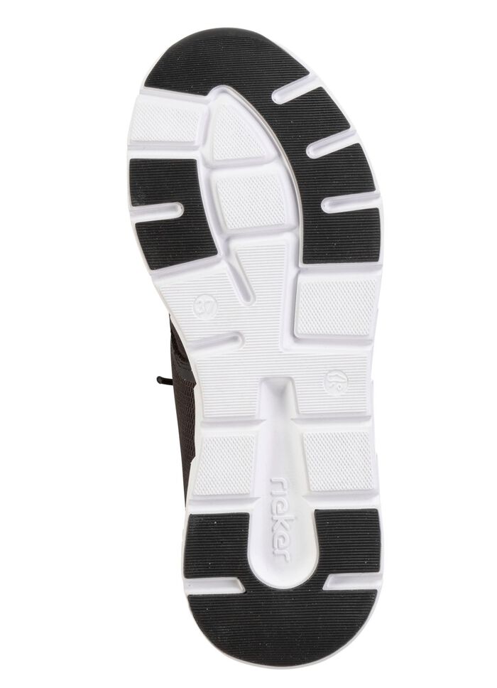 Rieker Sneaker aus teilweise beschichtetem Meshmaterial SCHWARZ