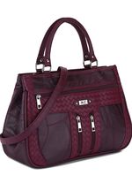 Tasche in Patchwork-Verarbeitung BORDEAUX