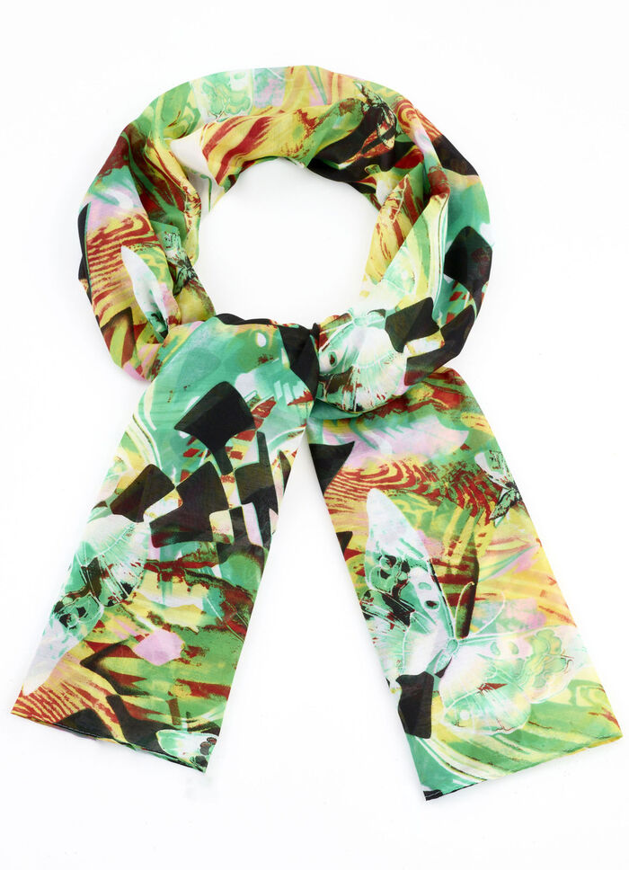 Schal mit Fantasiedessin 