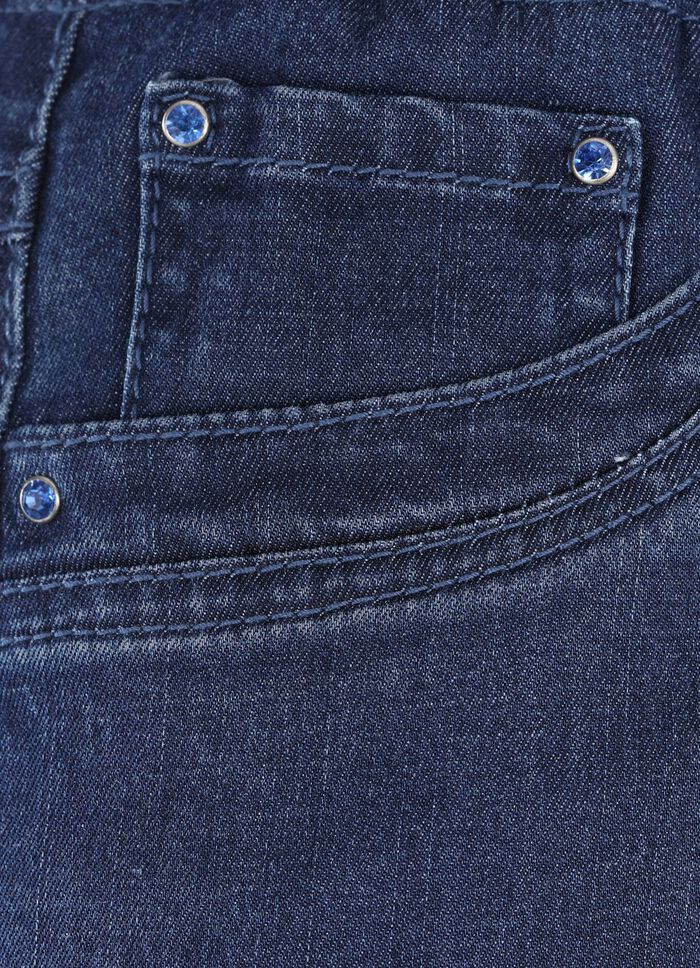 Rock in gerader Schnittf&uuml;hrung JEANSBLAU