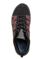 Wetterfester Schn&uuml;r-Bootie mit Klimamembrane ausgestattet SCHWARZ-BORDEAUX