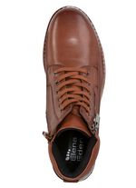 ELENA EDEN Schn&uuml;r-Bootie mit gepolstertem Schaftrand BRAUN