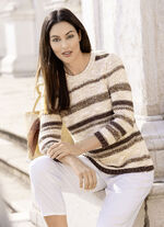 Pullover mit hochwertigem Effektgarn