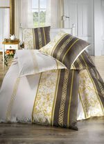 Pflegeleichte Bettw&auml;sche-Garnitur aus 100% Mako-Baumwolle 