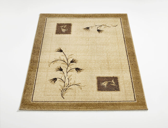 Brücken und Teppiche mit Pflanzen- und Rankenmotiv BEIGE