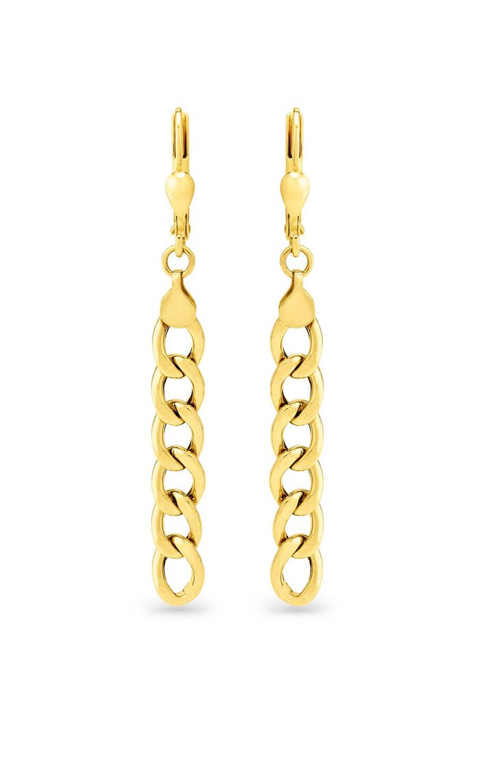 Lange Ohrh&auml;nger im Panzerketten-Design 