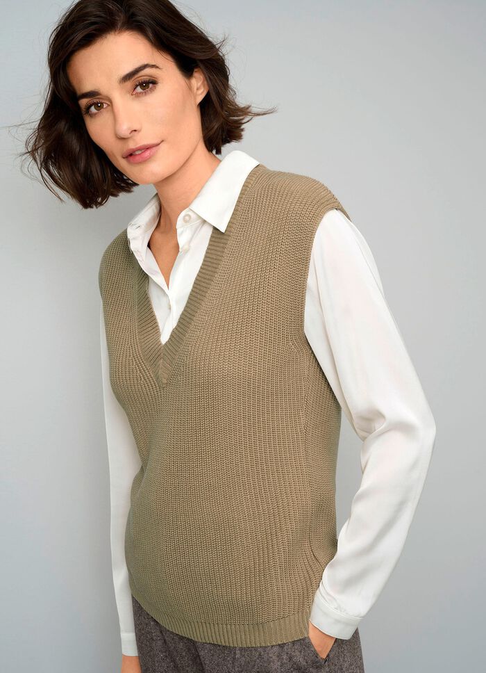 Pullunder mit überschnittener Schulter CAMEL