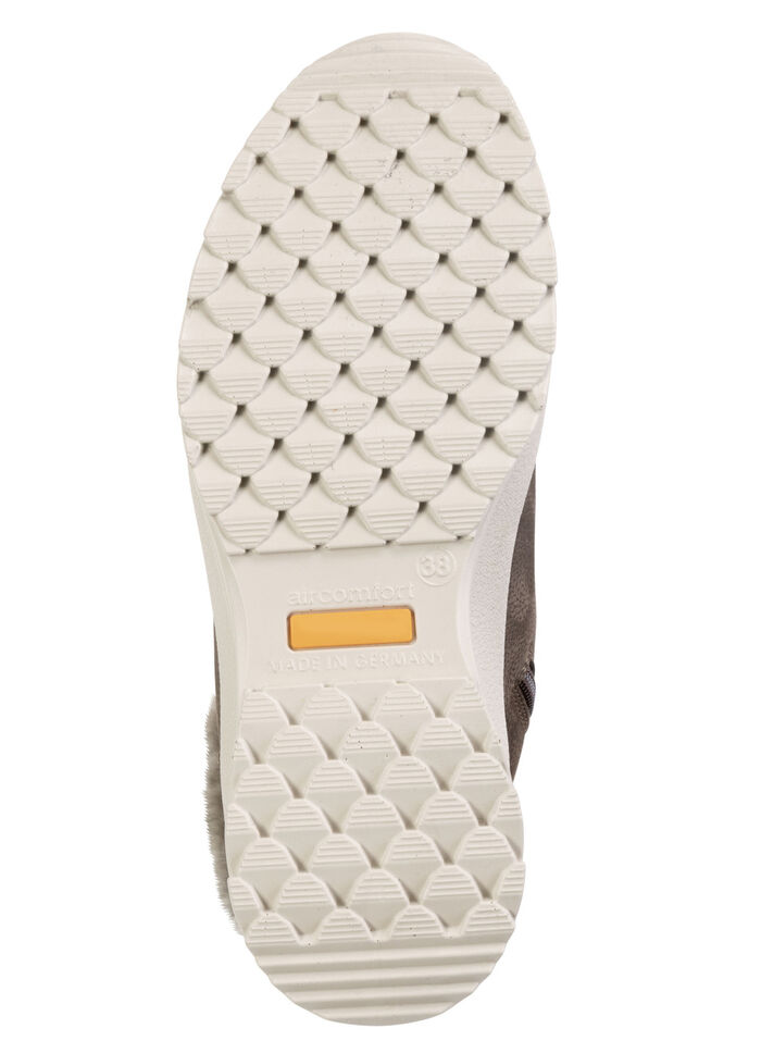 Schn&uuml;r-Bootie aus echtem Lammfell NUGAT