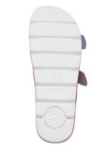 Klassische Damen-Pantoletten, mit verstellbaren Schlie&szlig;en PINK