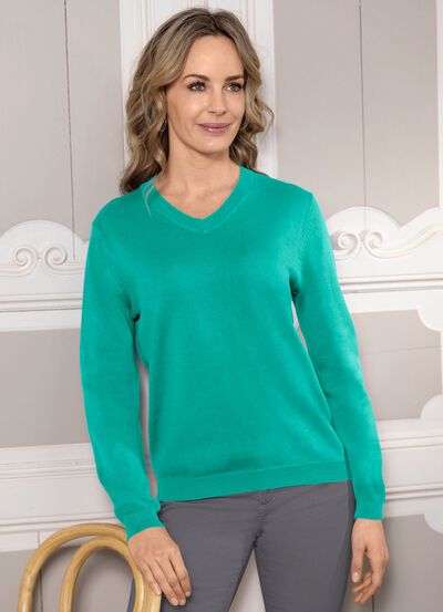 Pima-Pullover in Feinstrick 