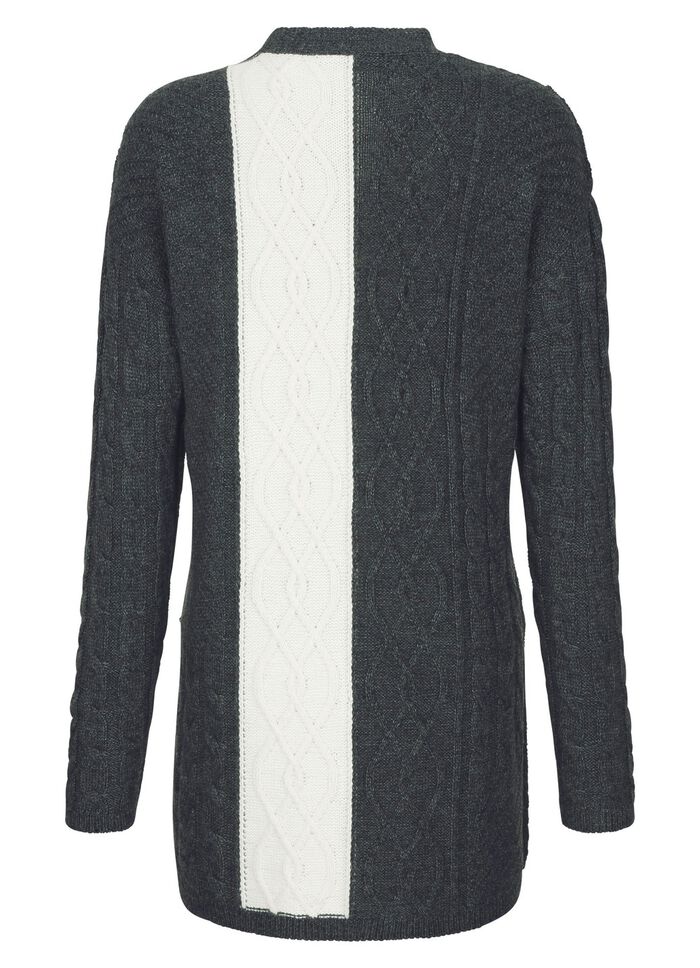 Strickjacke in Strukturmix 