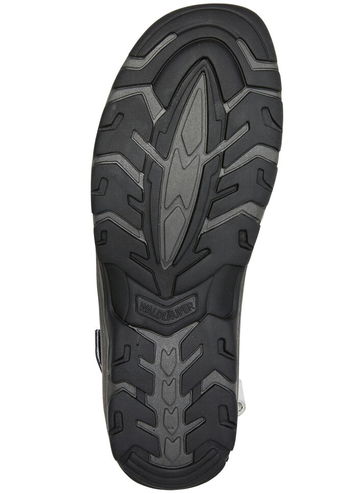 Waldläufer, sportliche Damen-Sandalen, Weite H, mit herausnehmbarem Fußbett WEISS-BLAU-ROT