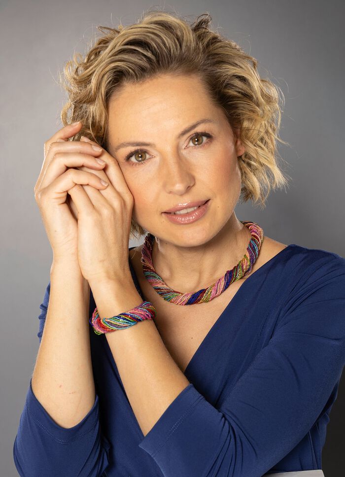 Halskette oder Armband aus Muranoglas 