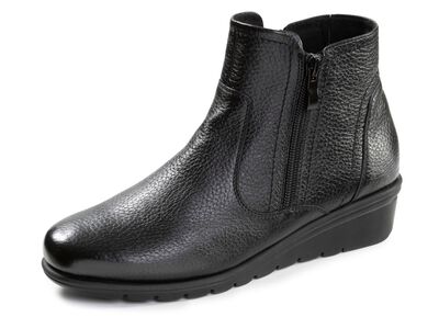 ELENA EDEN, gef&uuml;tterte Damen-Stiefeletten, Winterschuhe, Weite G, mit Rei&szlig;verschluss 